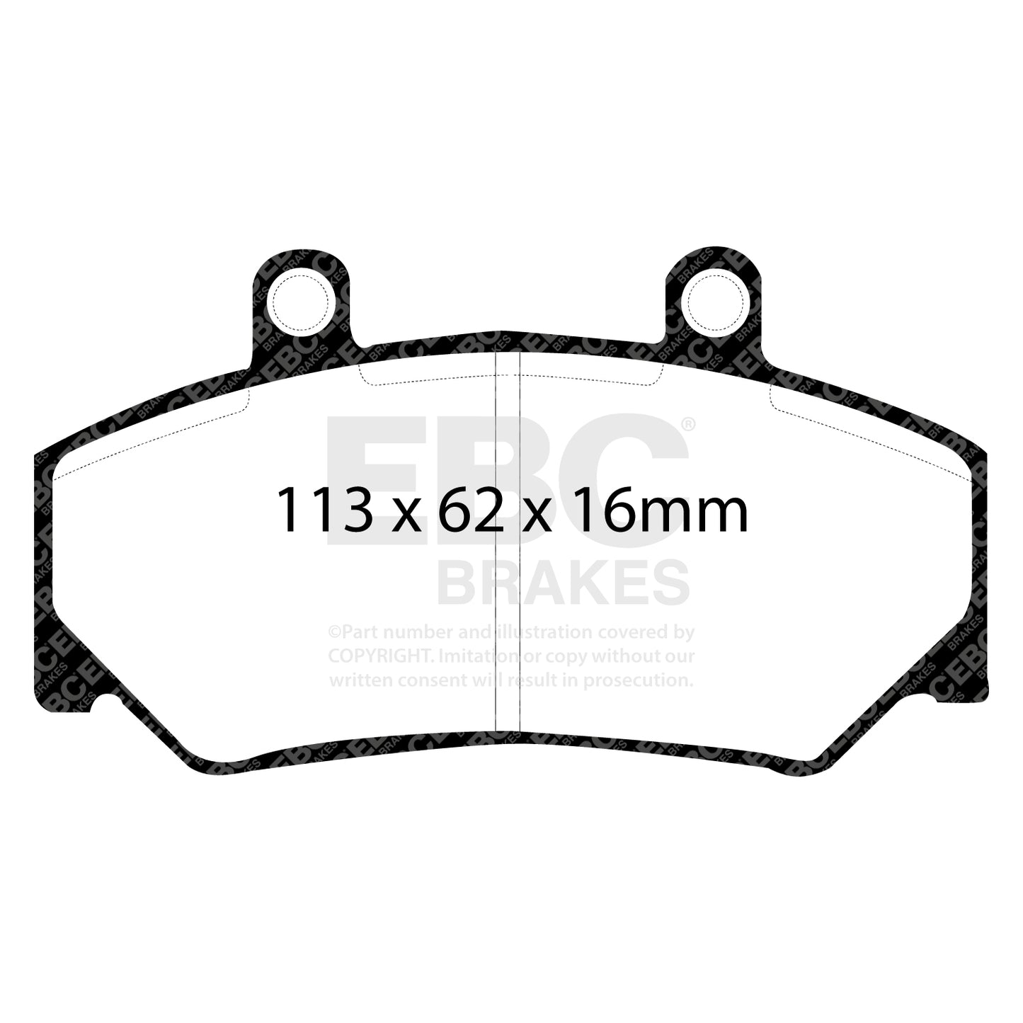 EBC YELLOWSTUFF Front Brake Pad Set Umm Volvo 2711794 2711828