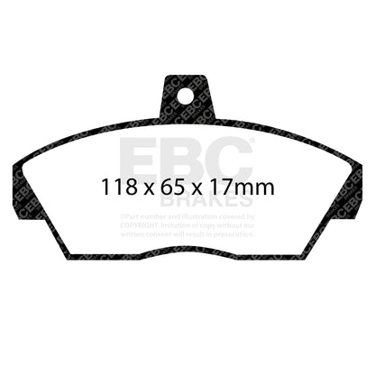 EBC Brake Pad Set GREENSTUFF Front Rover GBP90314 GBP90328