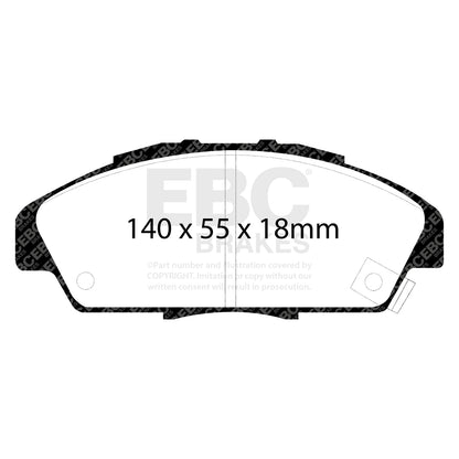 EBC Zestaw klocków hamulcowych ULTIMAX2 przód Honda 45022SM2000 45022SM4G01