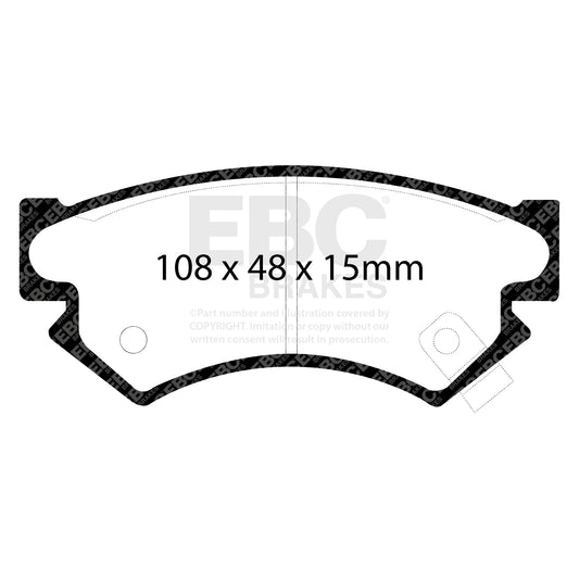 EBC Zestaw klocków hamulcowych ULTIMAX2 przód Subaru 725193040