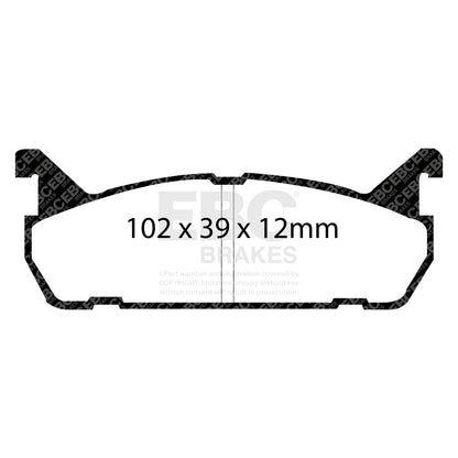 EBC Zestaw klocków hamulcowych ULTIMAX2 tył Daihatsu Mazda Suzuki