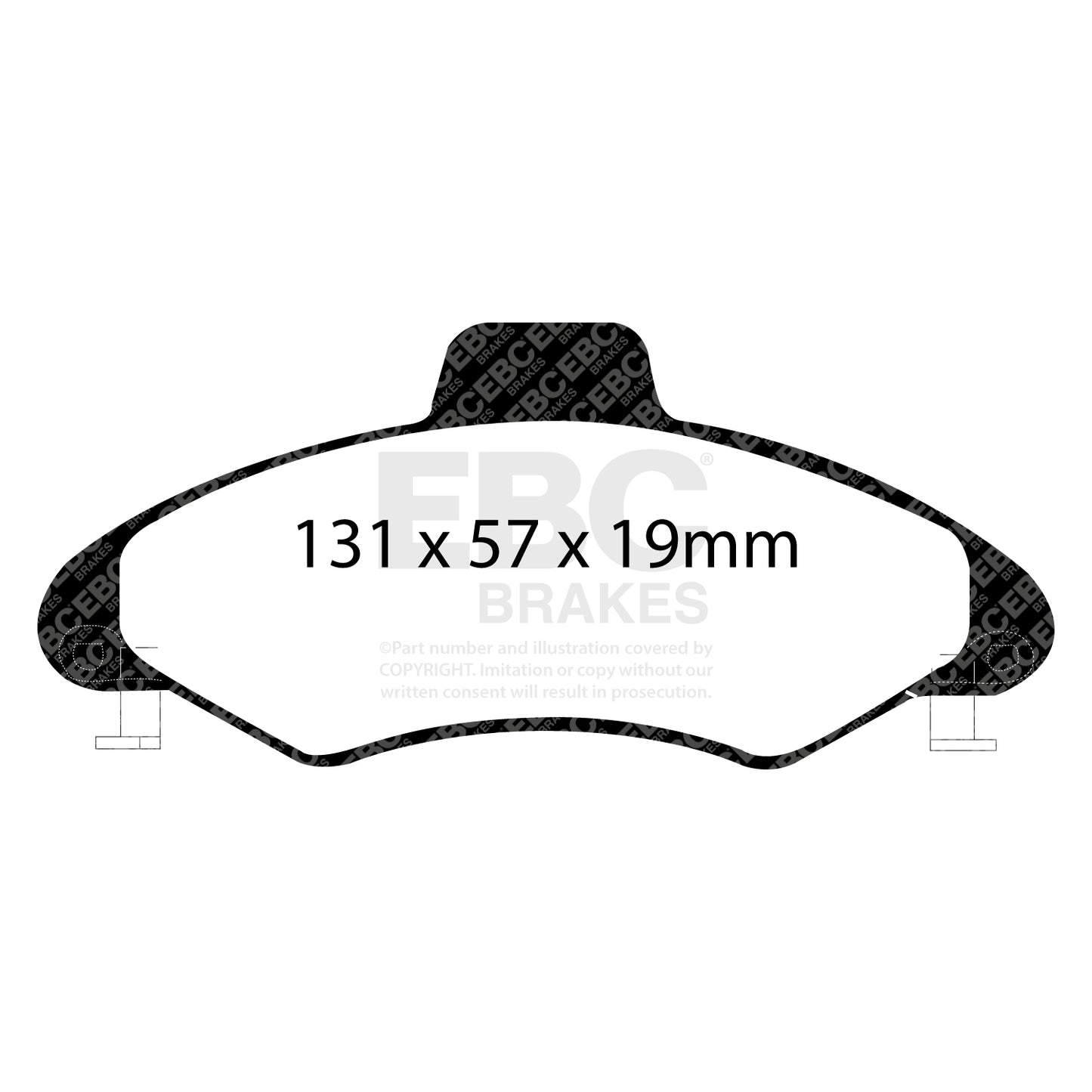 EBC ULTIMAX2 Front Brake Pad Set Ford Commercial