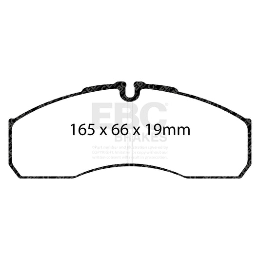 EBC ULTIMAX2 Brake Pad Set Front Iveco Commercial