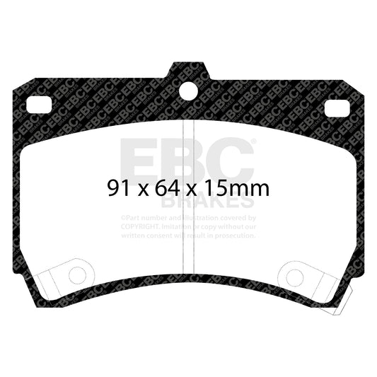 EBC ULTIMAX2 Front Brake Pad Set Ford (South Africa) Kia Mazda