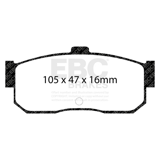 EBC ULTIMAX2 Rear Brake Pad Set Nissan (South Africa) Nissan