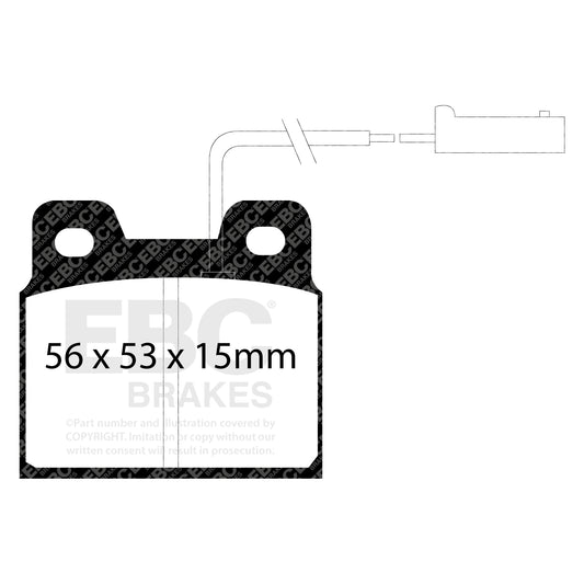 EBC ULTIMAX2 Brake Pad Set rear Alfa Romeo 0060729279