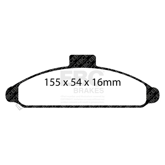 EBC ULTIMAX2 Front Brake Pad Set Hyundai 5810123A00