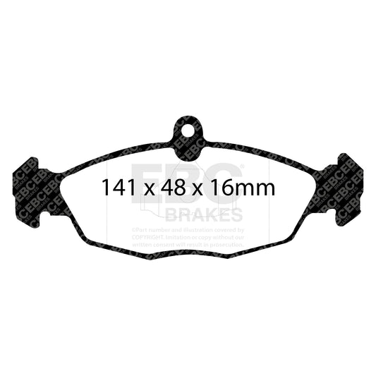 EBC ULTIMAX2 Brake Pad Set Daewoo Daimler