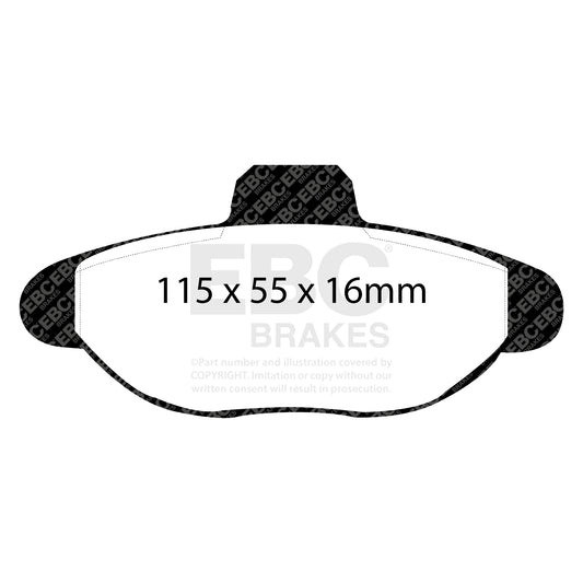 EBC ULTIMAX2 Brake Pad Set Front Fiat Lancia 5892737 5892786