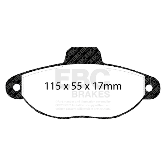 EBC ULTIMAX2 Brake Pad Set front Fiat Ford 77364635