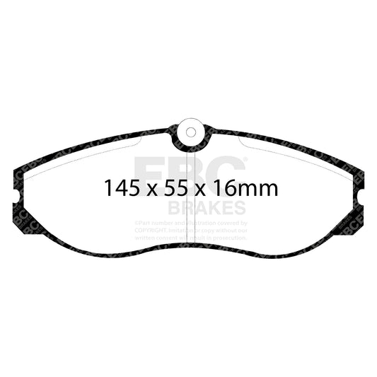 EBC ULTIMAX2 Front Brake Pad Set Ford LDV Nissan Commercial