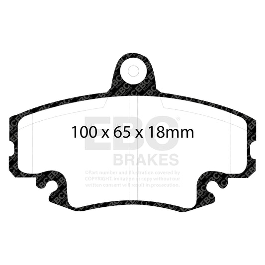 EBC ULTIMAX2 Front Brake Pad Set Dacia Renault Commercial