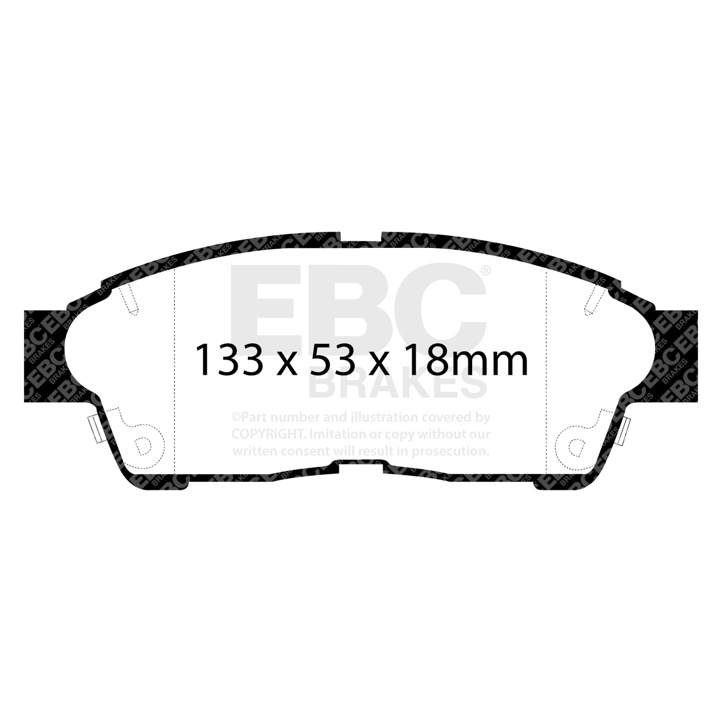 EBC YELLOWSTUFF Front Brake Pad Set