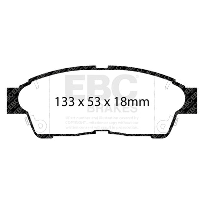 EBC GREENSTUFF Front Brake Pad Set