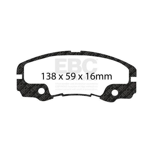 EBC ULTIMAX2 Front Brake Pad Set Opel Vauxhall