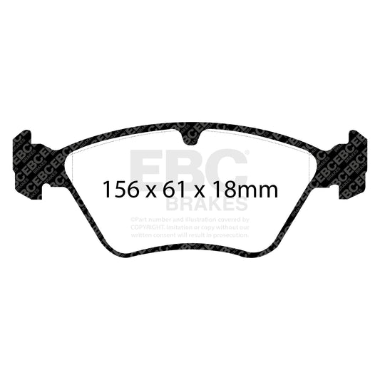 EBC ULTIMAX2 Brake Pad Set Front Opel Saab Vauxhall 1605855