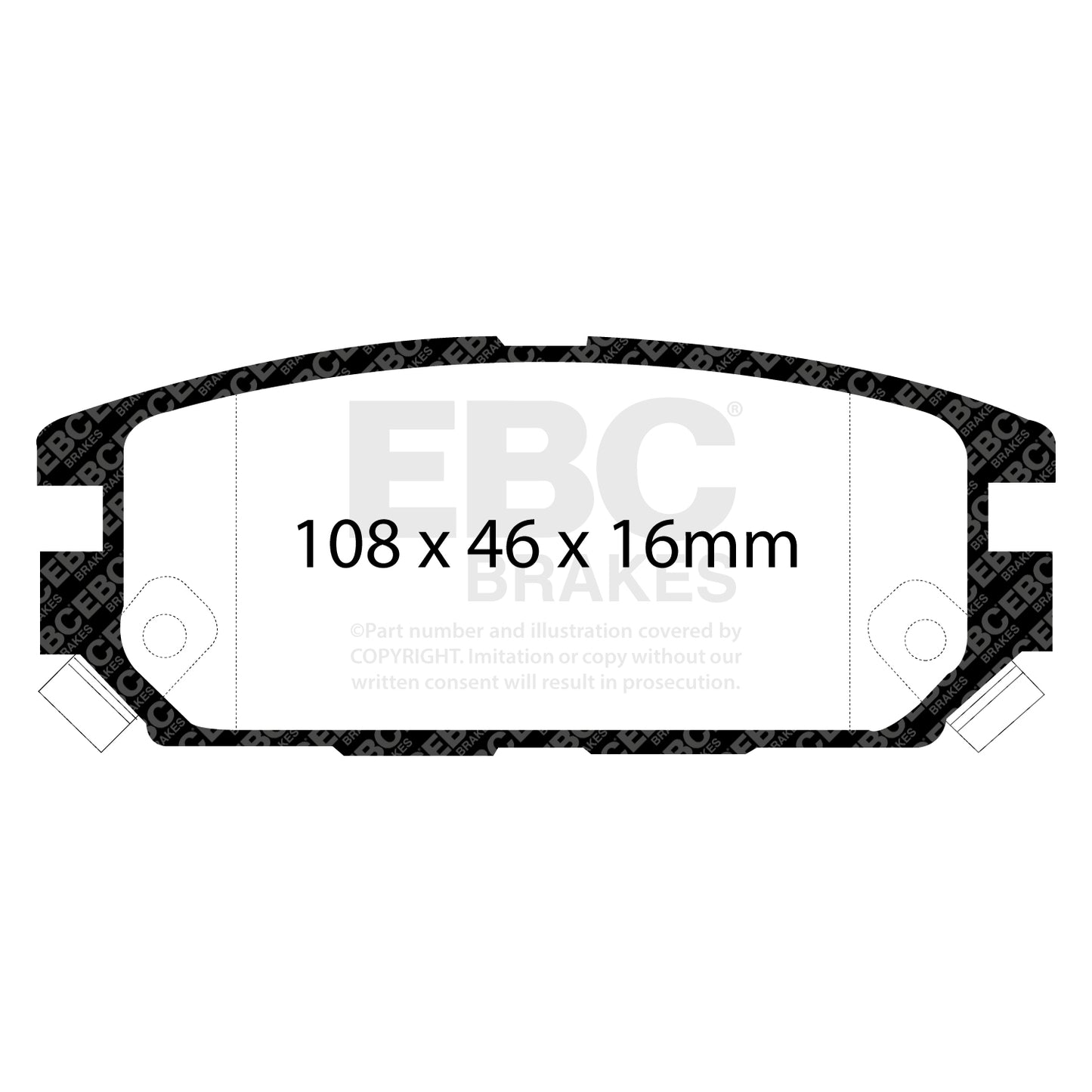 EBC Greenstuff Rear Brake Pad Set