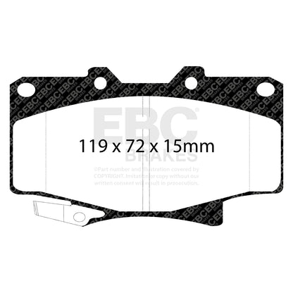 EBC BLUESTUFF NDX Front Brake Pad Set Toyota