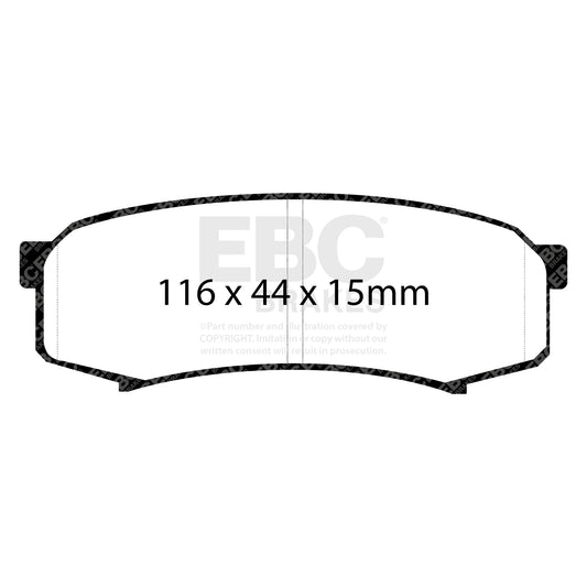 EBC ULTIMAX2 Rear Brake Pad Set Lexus Mitsubishi