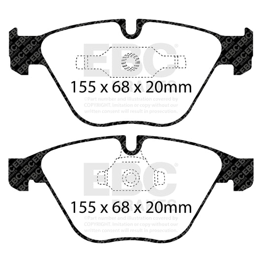 EBC GREENSTUFF Front Brake Pad Set BMW 34116783542