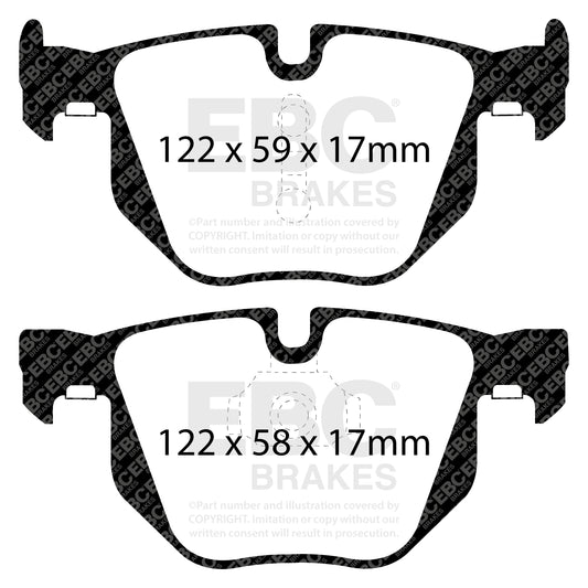 EBC GREENSTUFF Rear Brake Pad Set BMW