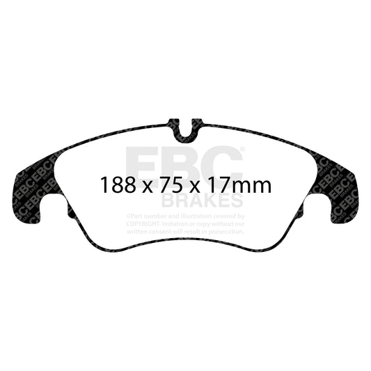 EBC REDSTUFF Front Brake Pad Set Audi 8K0698151C