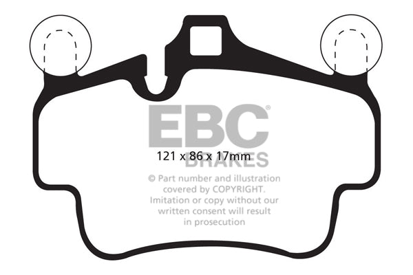 EBC Zestaw wyścigowych klocków hamulcowych RP-1 Racing Porsche