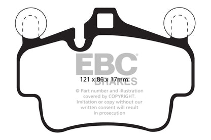EBC Zestaw wyścigowych klocków hamulcowych RP-1 Racing Porsche