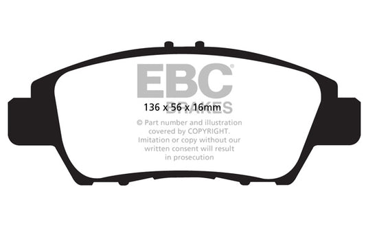 EBC REDSTUFF Brake Pad Set Honda