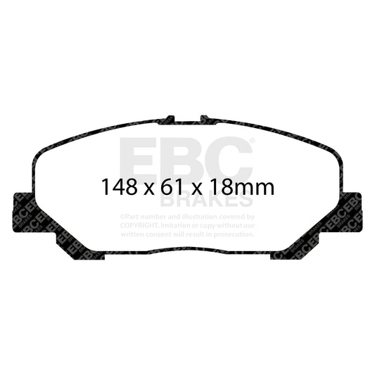 EBC ULTIMAX2 Front Brake Pad Set Toyota 04465-28520