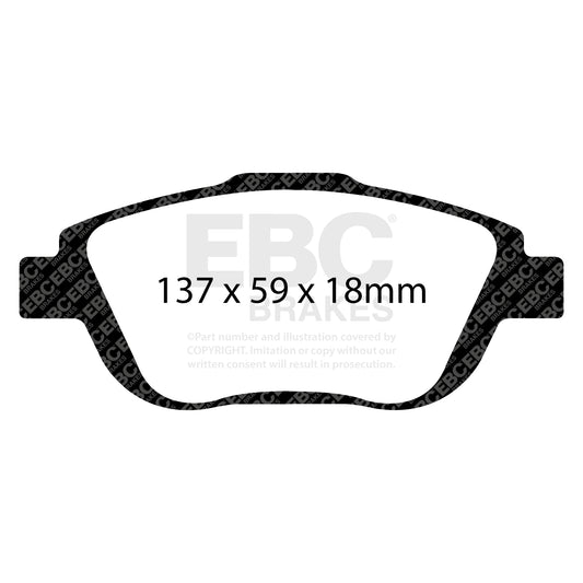 EBC ULTIMAX2 Brake Pad Set Front Citroen DS Opel Peugeot