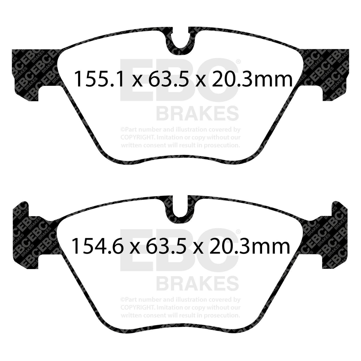 EBC YELLOWSTUFF Front Brake Pad Kit BMW 34116771868