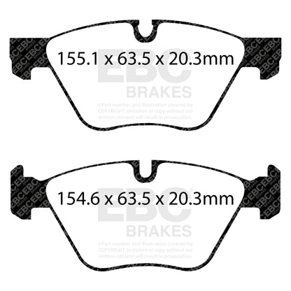 EBC Zestaw klocków hamulcowych GREENSTUFF przód BMW 34116775310 34116796844