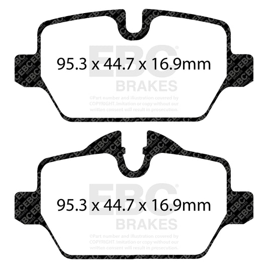 EBC ULTIMAX2 Brake Pad Set Rear Mini