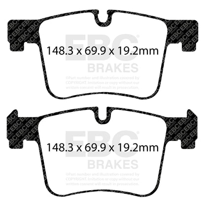 EBC REDSTUFF Front Brake Pad Set BMW 34106859181 34114073936