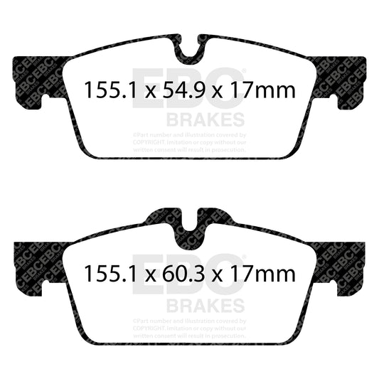 EBC ULTIMAX2 Front Brake Pad Set Peugeot 4254.A6