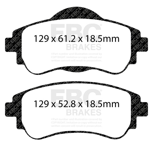 EBC ULTIMAX2 Front Brake Pad Set Citroen 4254.A9