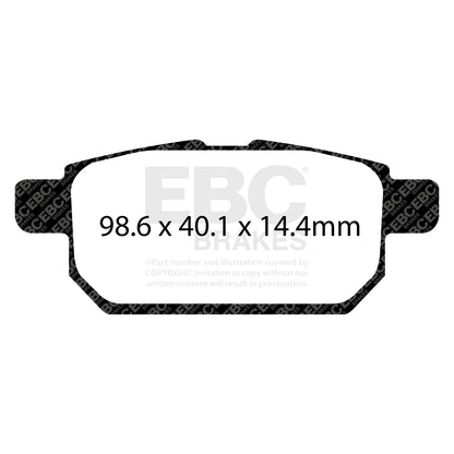 EBC YELLOWSTUFF Rear Brake Pad Kit Suzuki