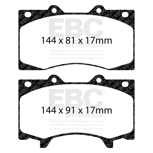 EBC ULTIMAX2 Front Brake Pad Set Nissan