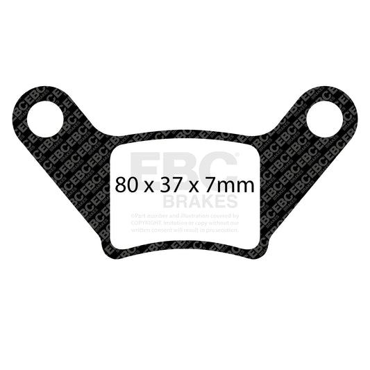 EBC ULTIMAX2 Brake Pad Set rear Piaggio V05991040