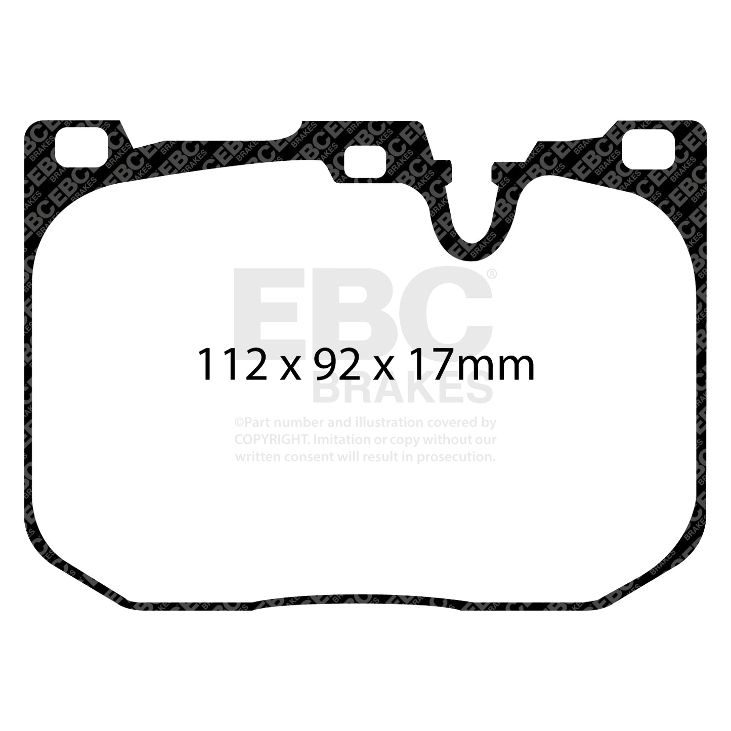EBC ULTIMAX2 Front Brake Pad Set BMW 34106799805