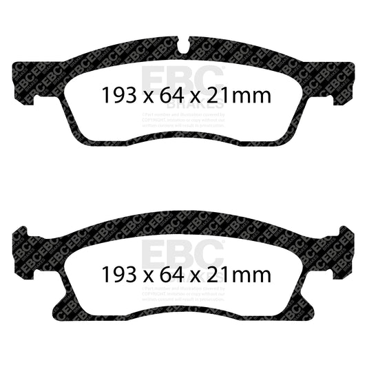 EBC Zestaw klocków hamulcowych ULTIMAX2 przód Dodge (USA) 0064203820
