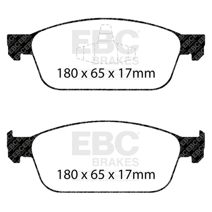 EBC GREENSTUFF Front Brake Pad Set Ford