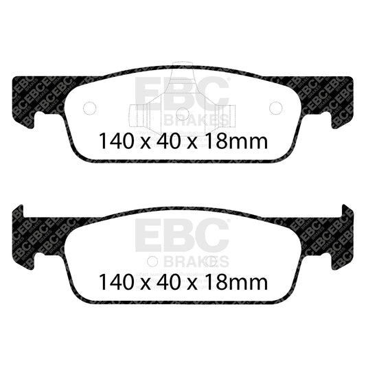 EBC Zestaw klocków hamulcowych ULTIMAX2 przód Dacia Renault Smart