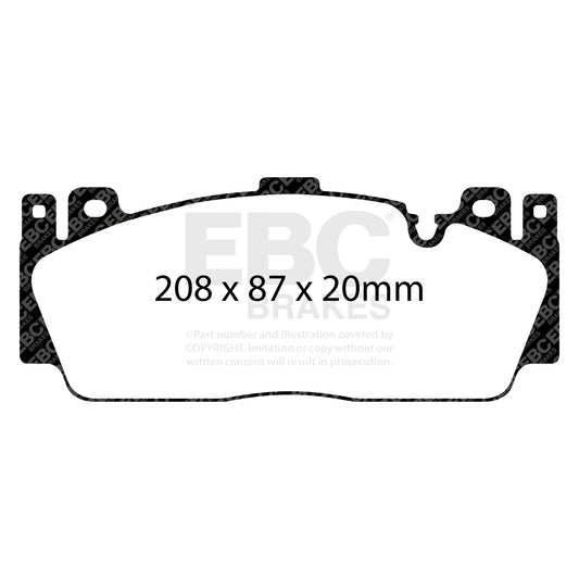 EBC REDSTUFF Front Brake Pad Set BMW 34112284369 34112284869
