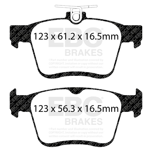 EBC Zestaw klocków hamulcowych ULTIMAX2 tył Audi Cupra Seat Skoda