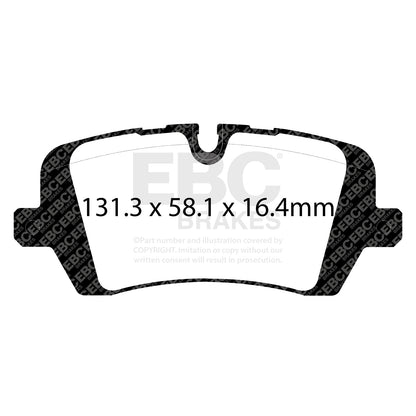 EBC Zestaw klocków hamulcowych ULTIMAX2 tył Land Rover LR036574