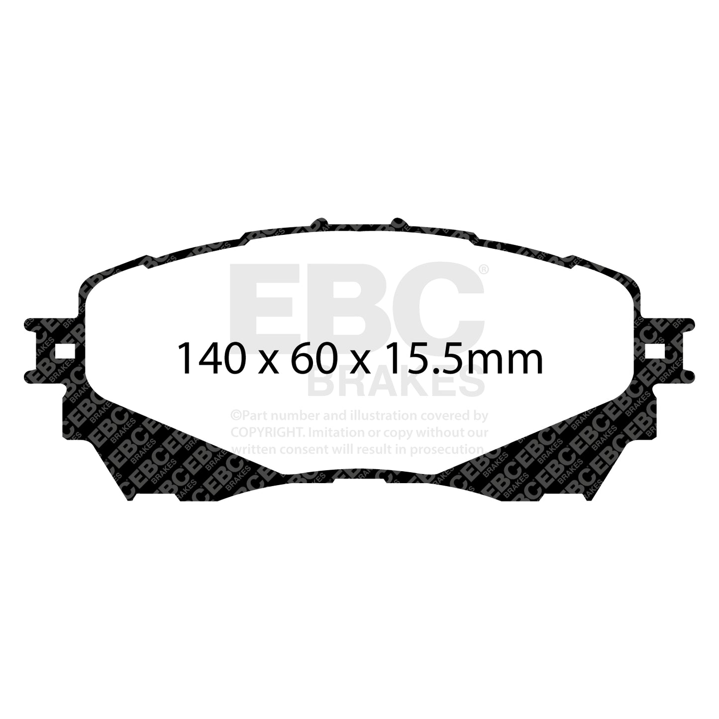 EBC ULTIMAX2 Front Brake Pad Set Mazda G4YA-33-28Z