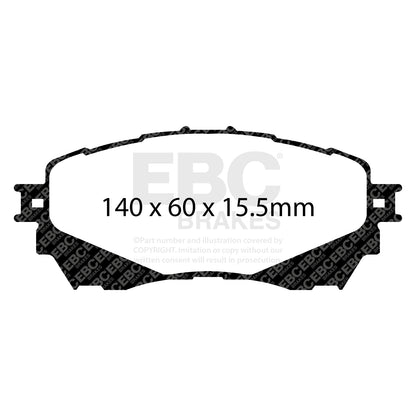 EBC ULTIMAX2 Front Brake Pad Set Mazda G4YA-33-28Z
