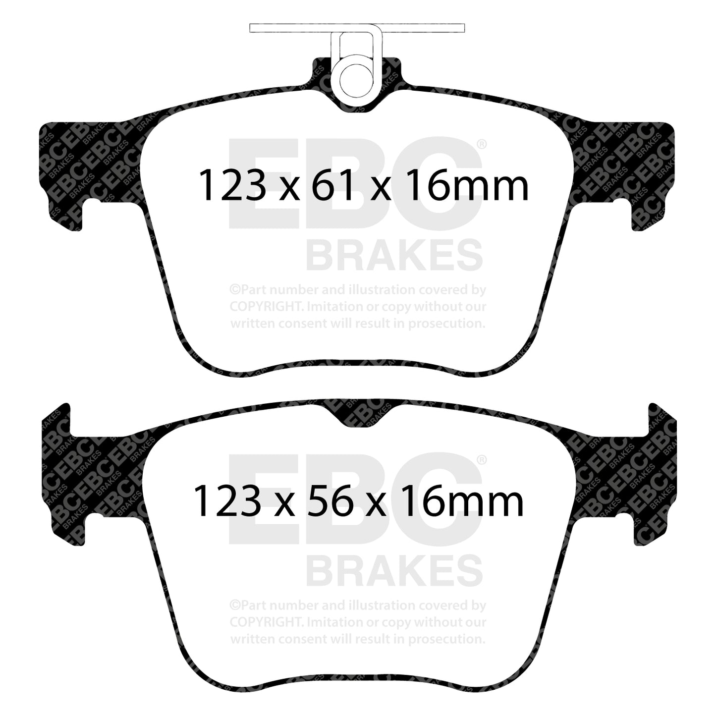 EBC GREENSTUFF Brake Pad Set rear Audi Cupra Seat Skoda